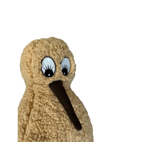 Plush Kiwi Bird Stuffed Animal Toy Beige Brown Made in New Zealand Soft - Picture 2 of 5